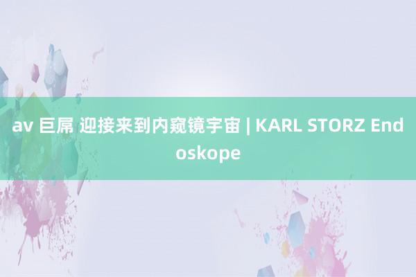 av 巨屌 迎接来到内窥镜宇宙 | KARL STORZ E